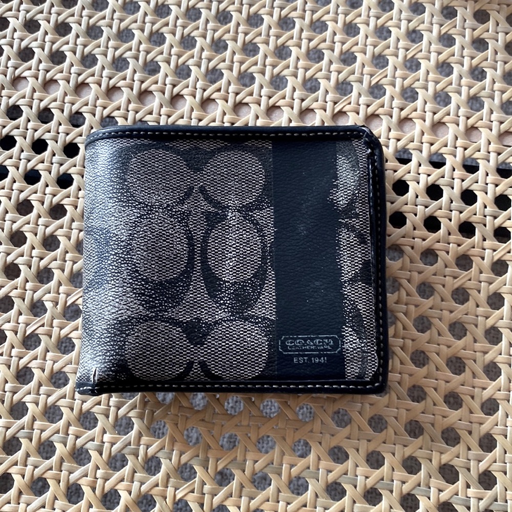 Coach Wallet that is broken in to make it cool. Has some nice weathering.